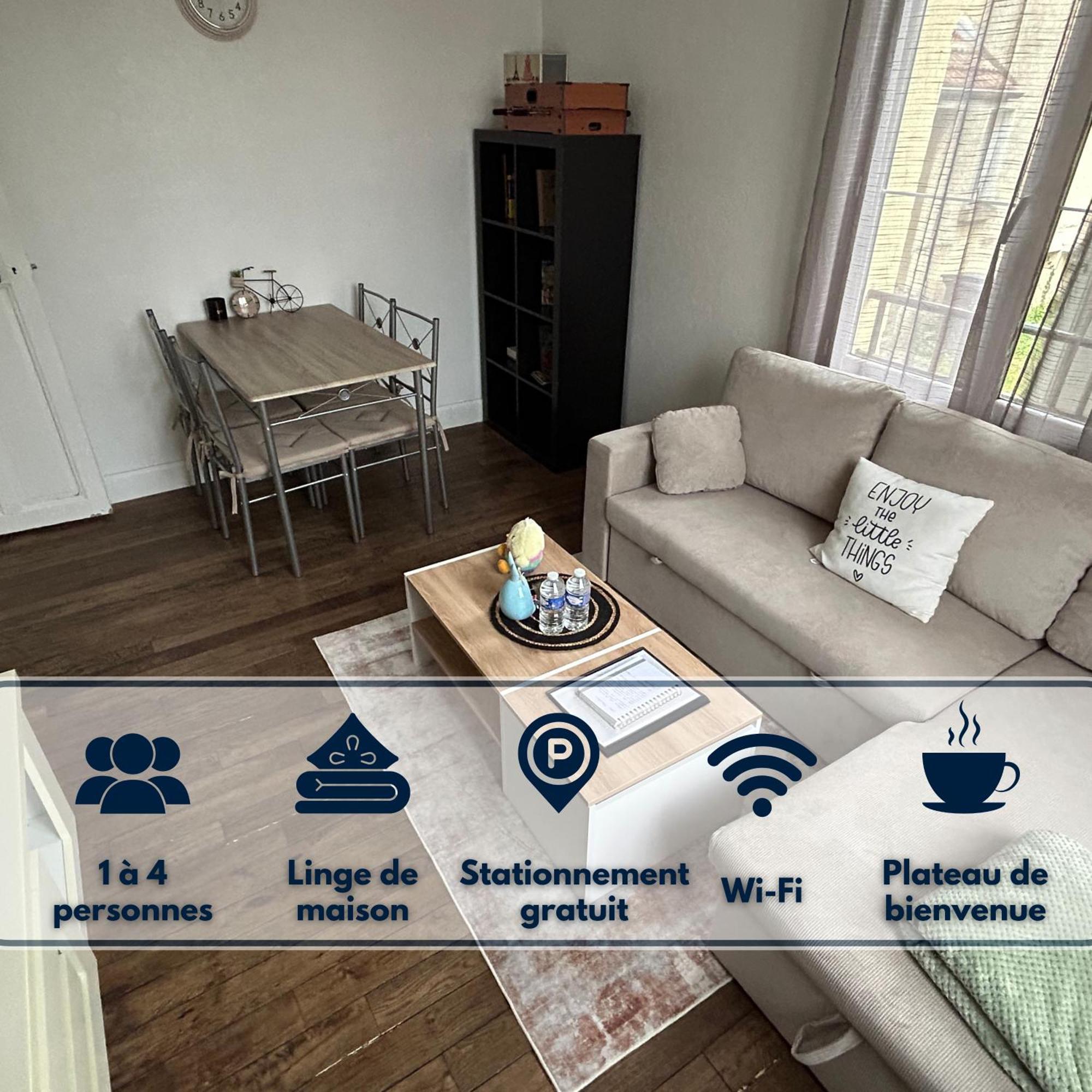 Logement Calme + Stationnement Троа Екстериор снимка